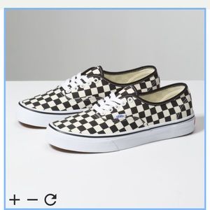 EUC vans checkered sneakers